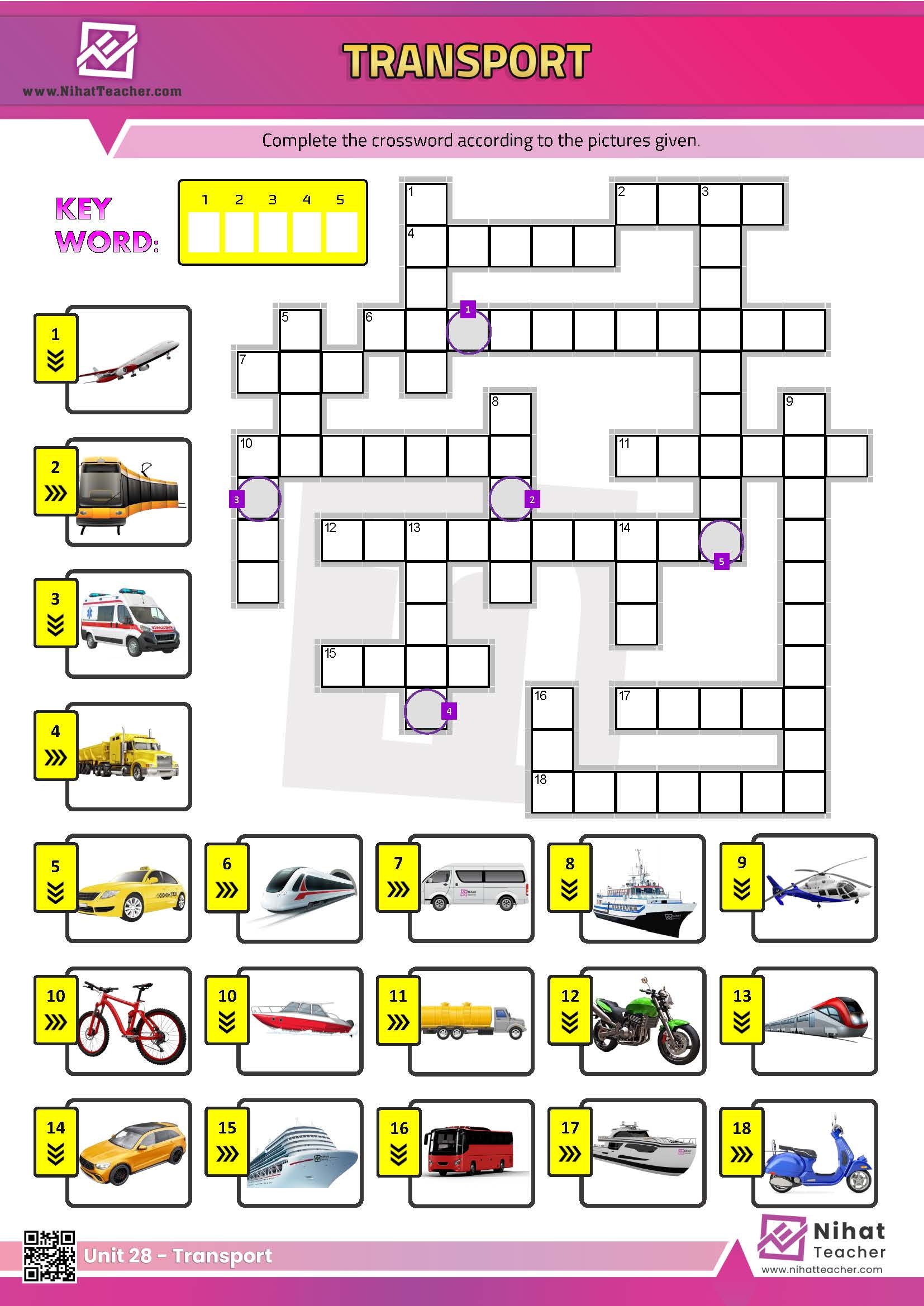 Unit 26 House Furniture Crossword Free English Learning And Teaching Resources Free PDF Worksheets And Multiple Choice Tests 