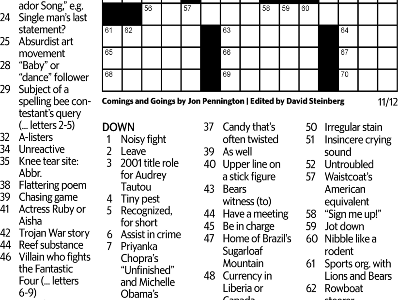Universal Crossword Hot Sale
