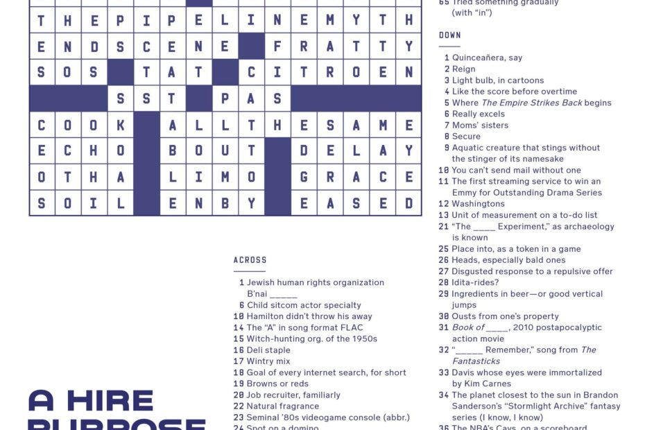 Upstart Crossword Puzzle Builders Get Their Point Across and Down WIRED
