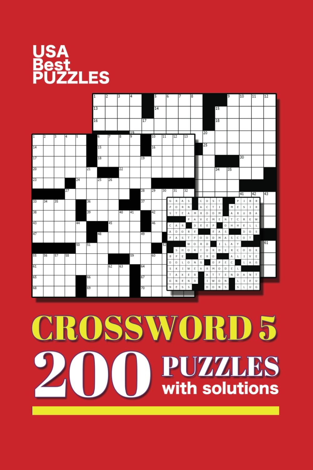 Usa Best Crosswords For Adults With Solutions 200 Puzzles Easy Desertcart INDIA