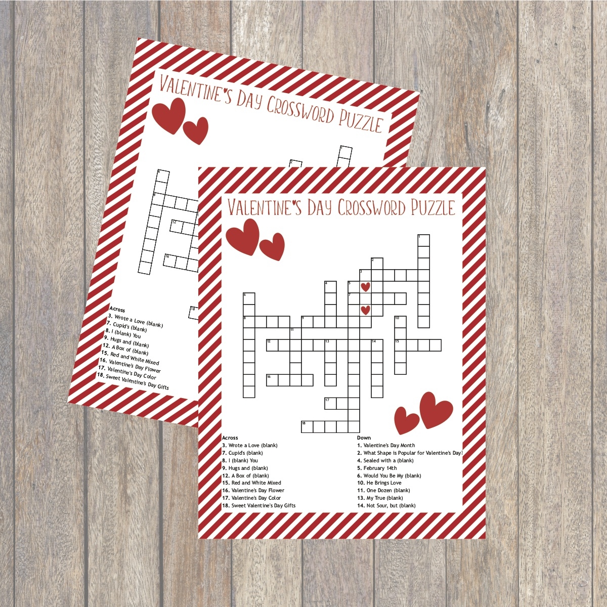 Valentine s Day Crossword Puzzle