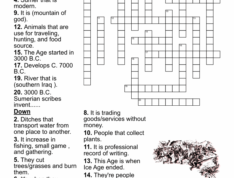 World History Crossword Puzzle WordMint