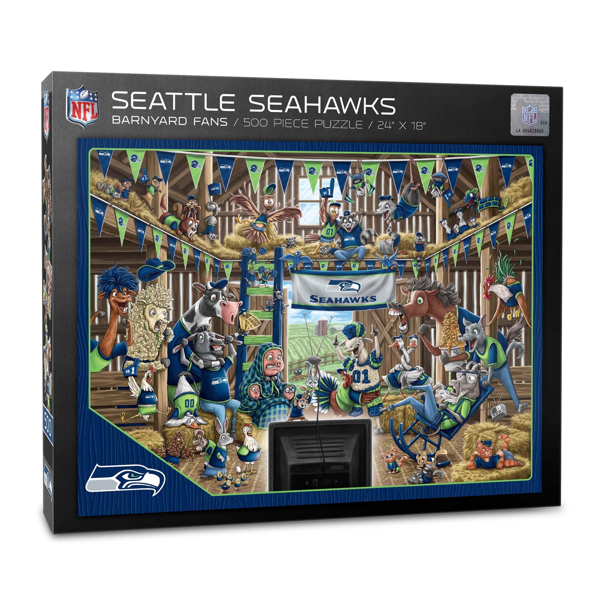 YouTheFan NFL Seattle Seahawks Barnyard Fans Puzzle 500 Piece Walmart