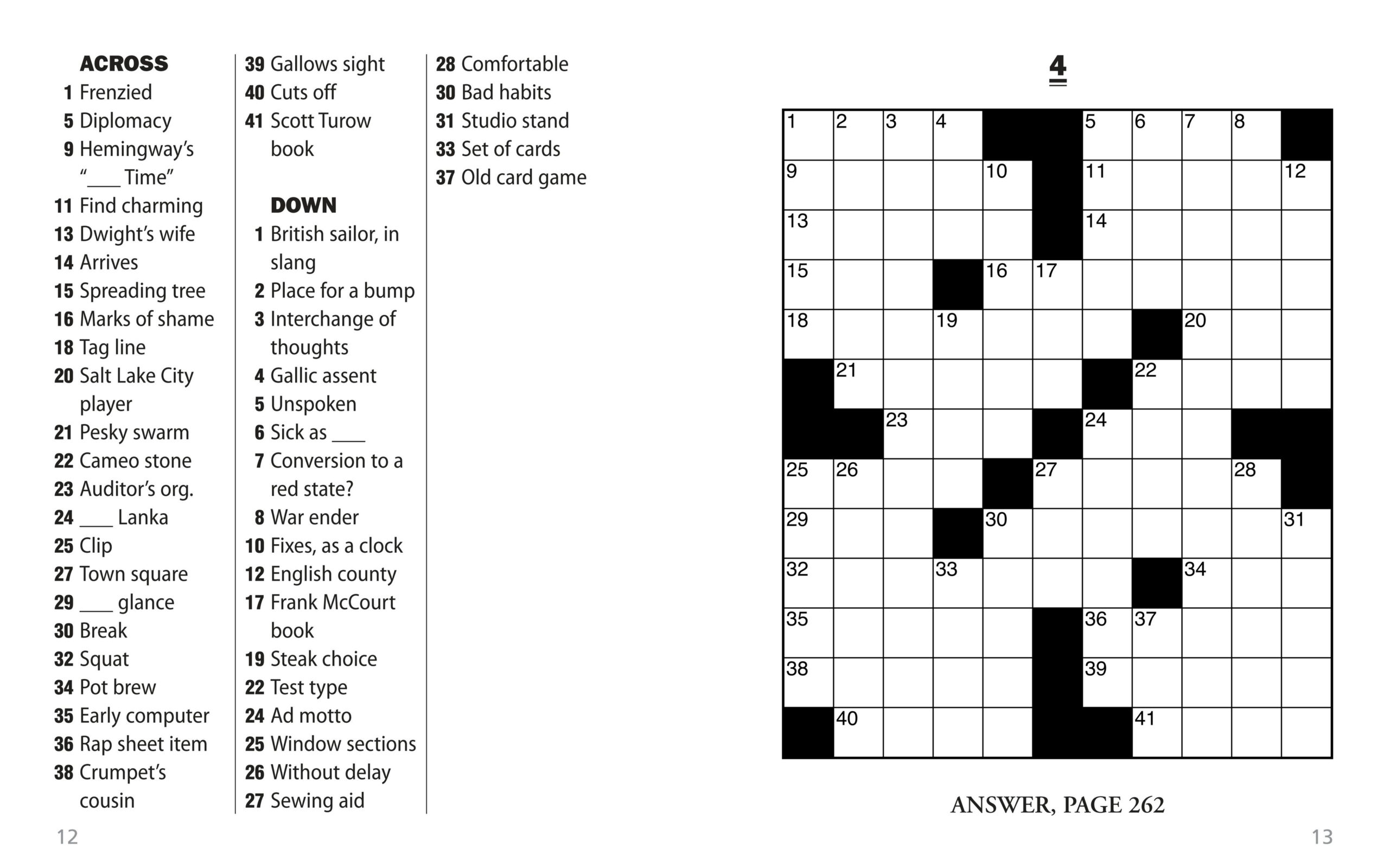 Printable Thomas Joseph Crossword Puzzle For Today Answers FREE 