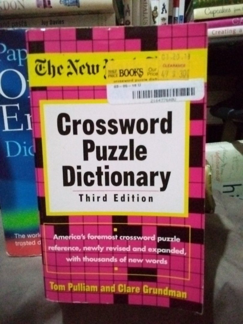 Crossword Puzzle Dictionary On Carousell