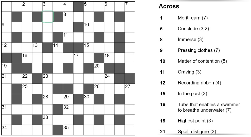 Crossword Puzzler