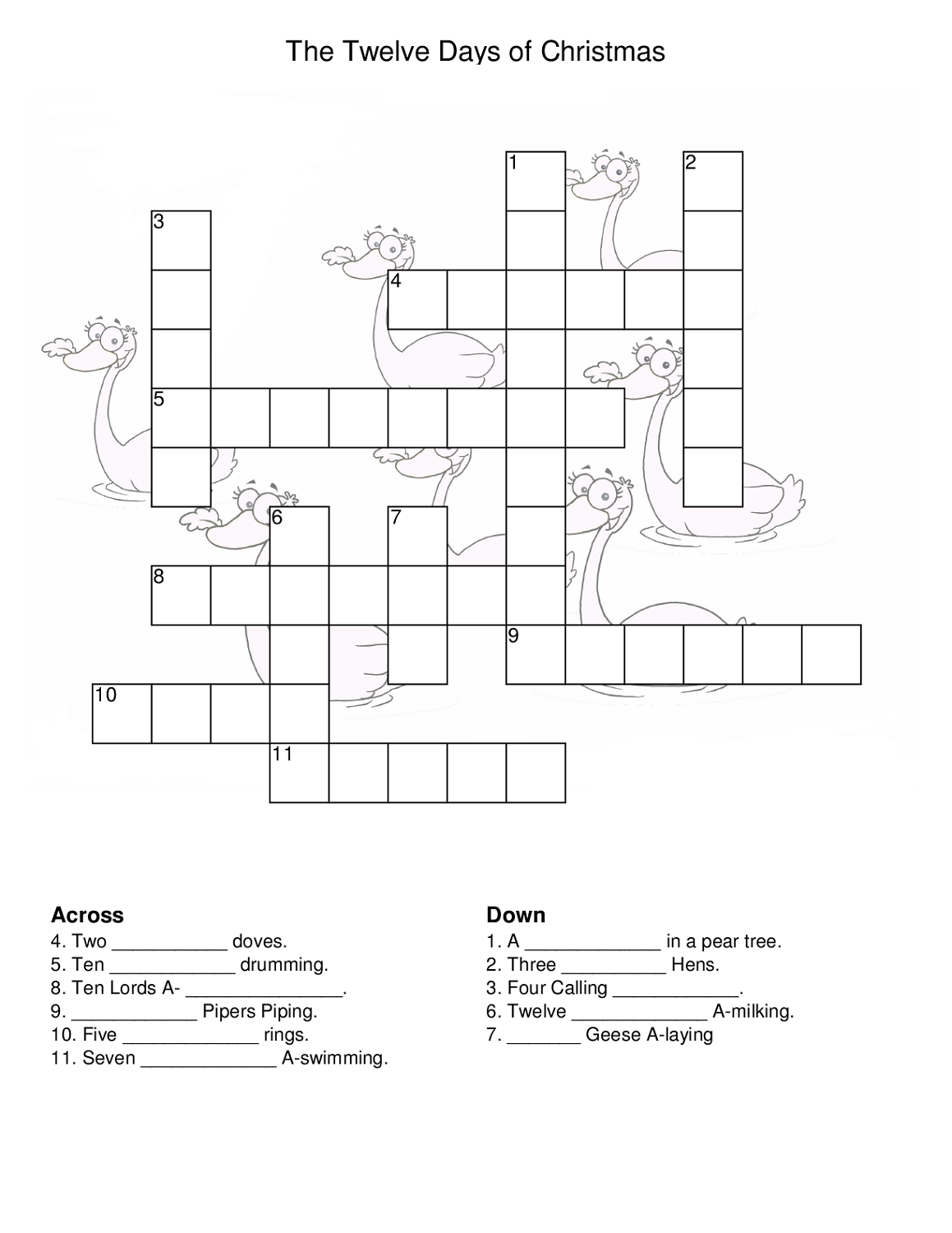 Crossword Puzzles Free Printable For Kids