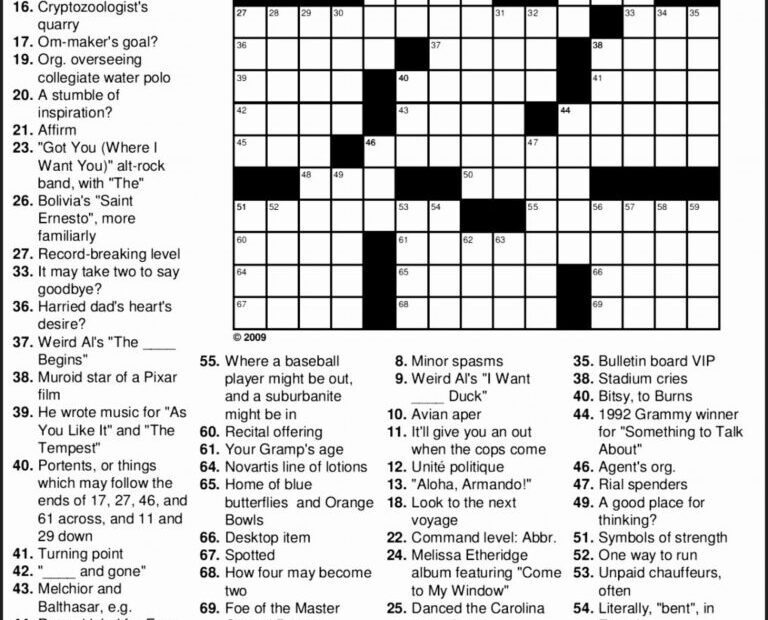 Crossword Puzzles To Print Out Free Printable Crosswords