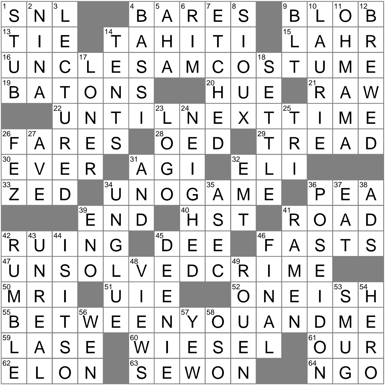 L A Times Crossword Corner