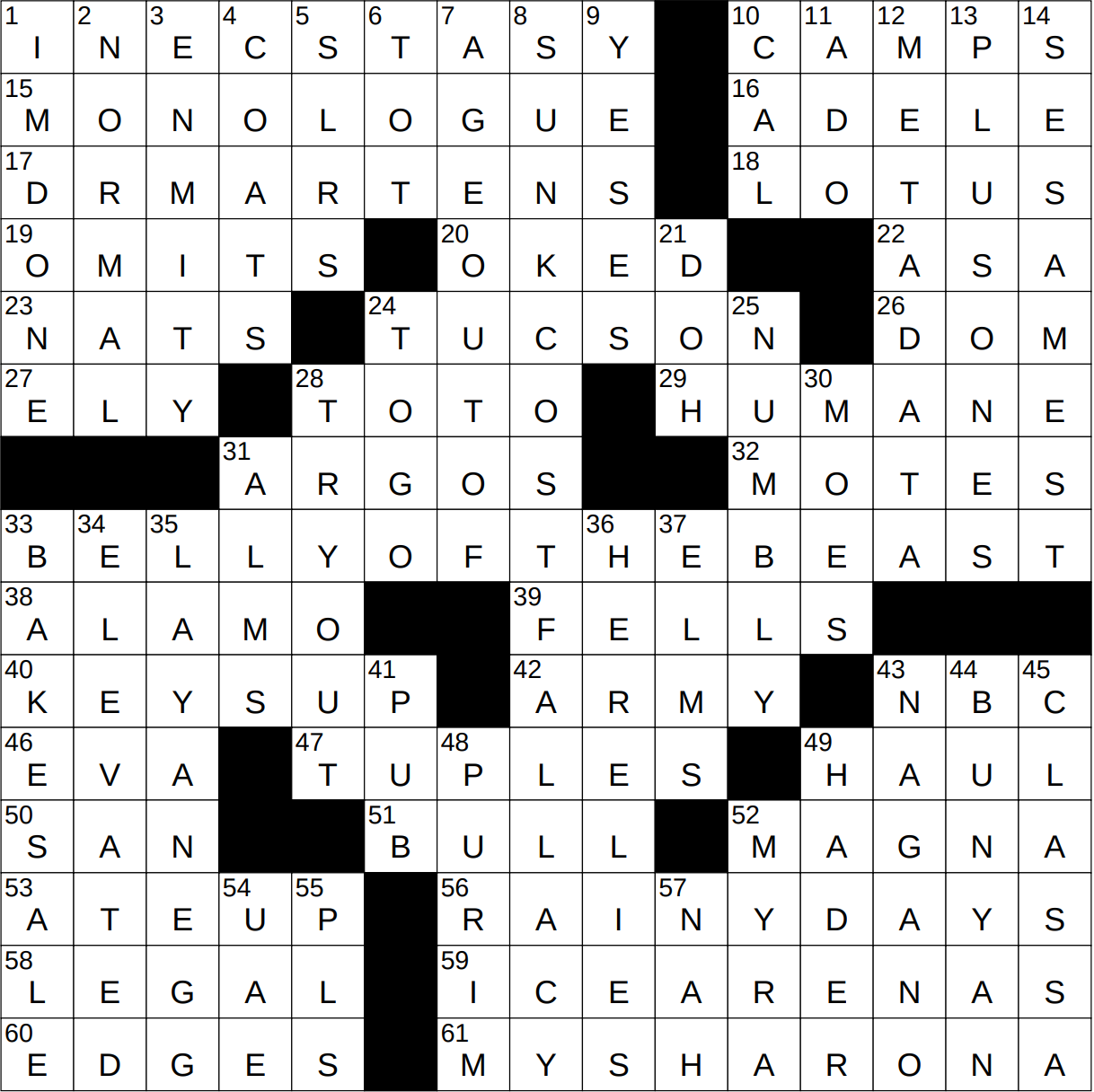 Ny Times Crossword Seattle Times Easy Crossword Puzzles