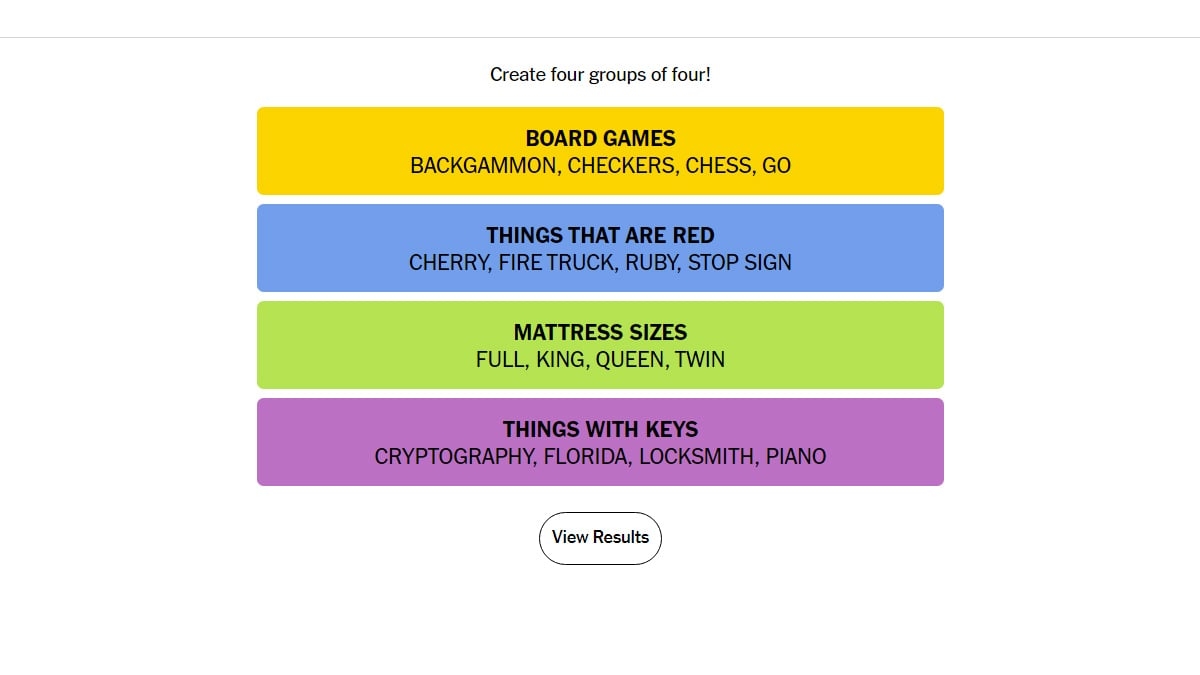 NYT Connections Answers For May 17 2024 Try Hard Guides