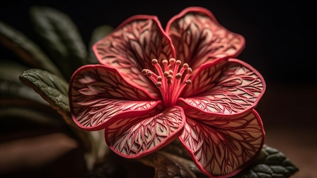 Premium AI Image A Flower With The Word Flower On It