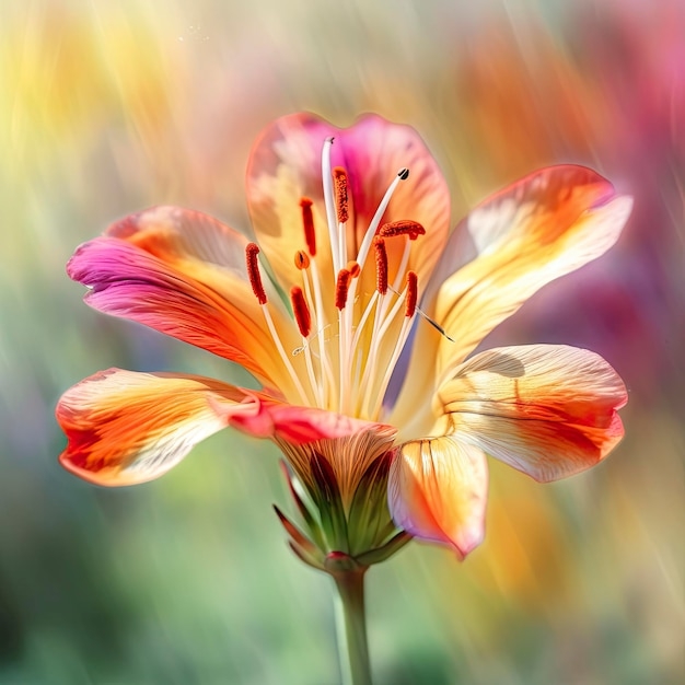 Premium AI Image A Flower With The Word Flower On It