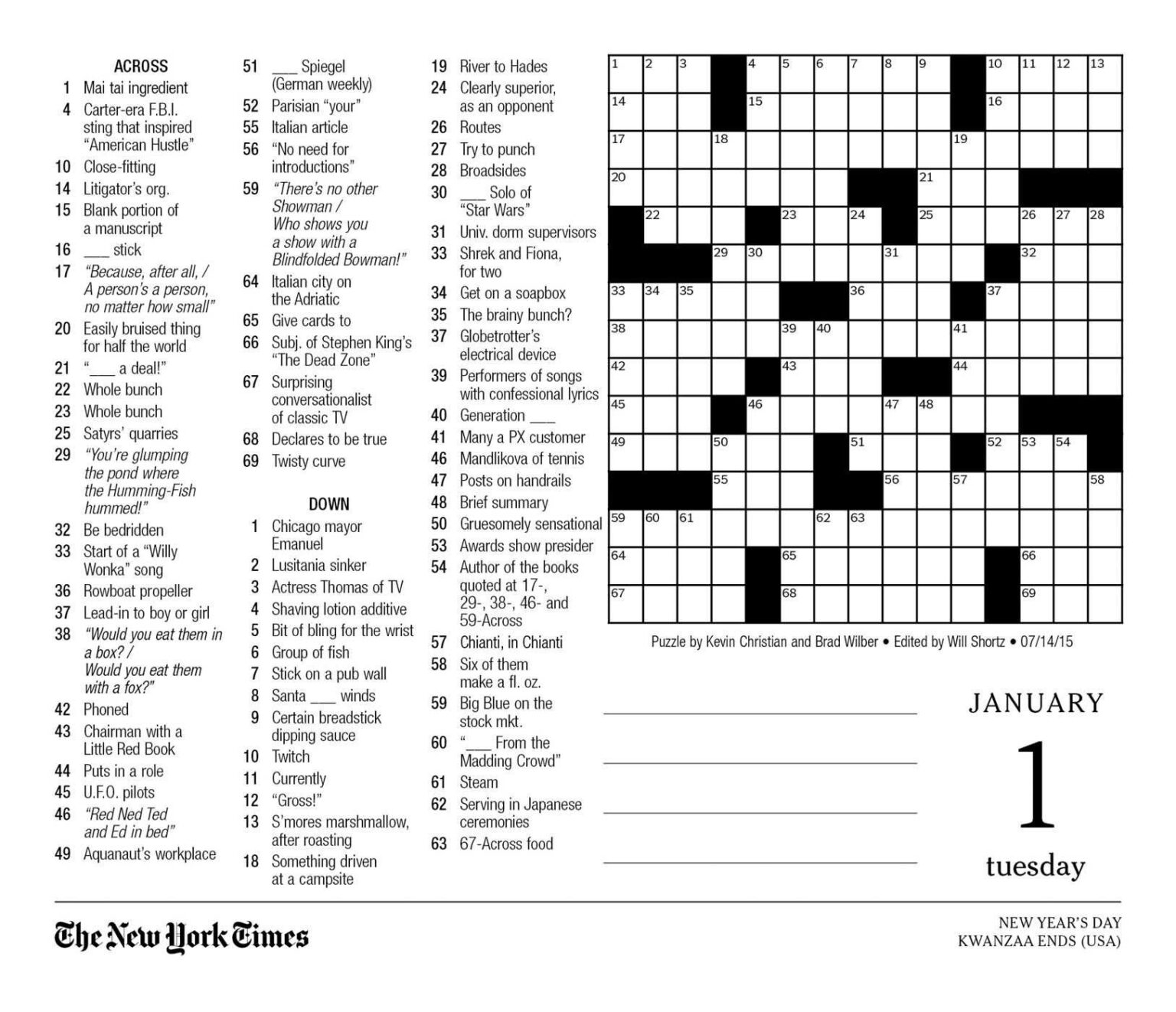 Seattle Times Nyt Crossword Puzzle Printable Crossword Puzzles