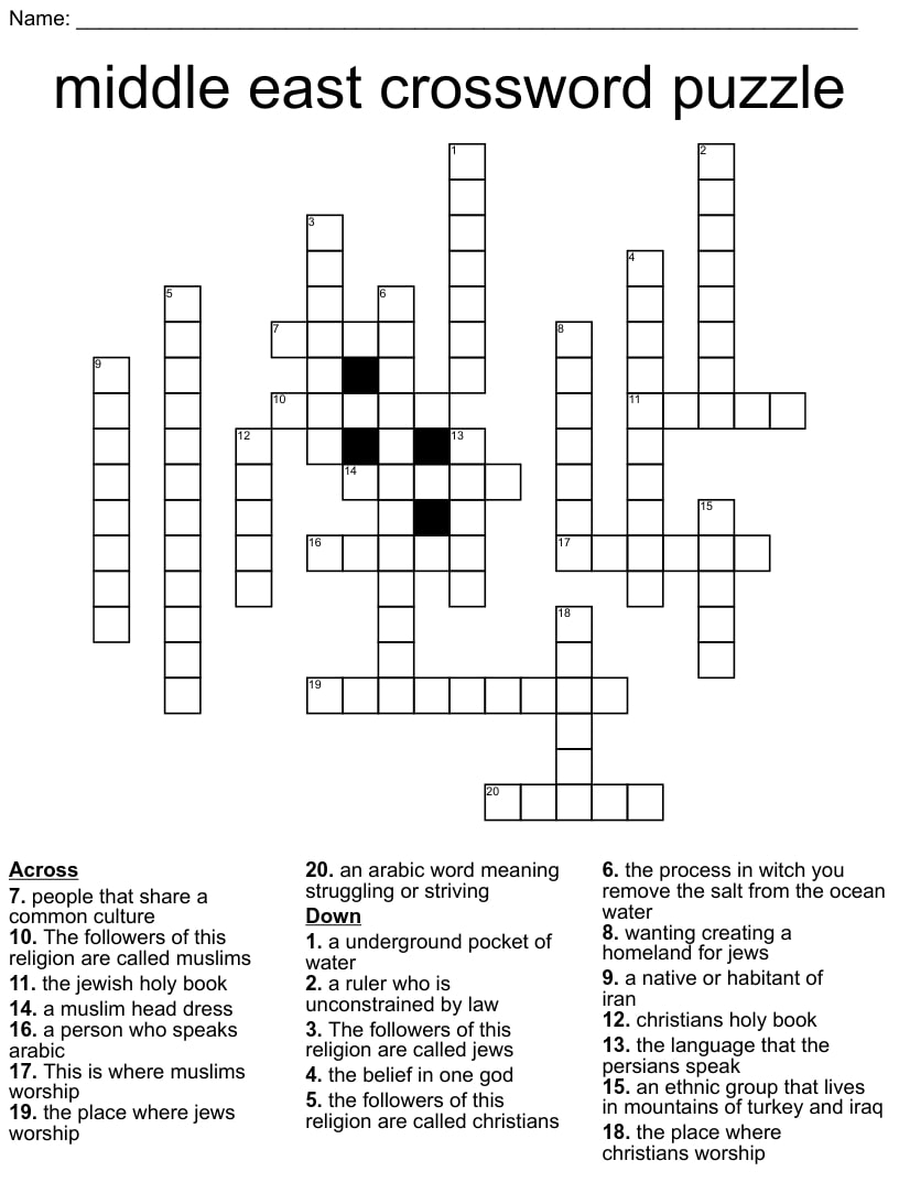 Sunday Crosswords Free Printable Crosswords