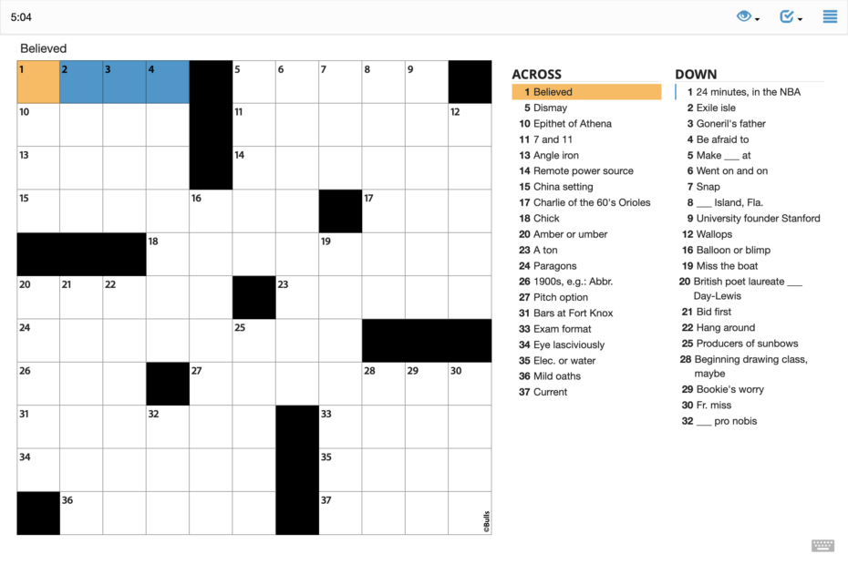 The Daily Crossword