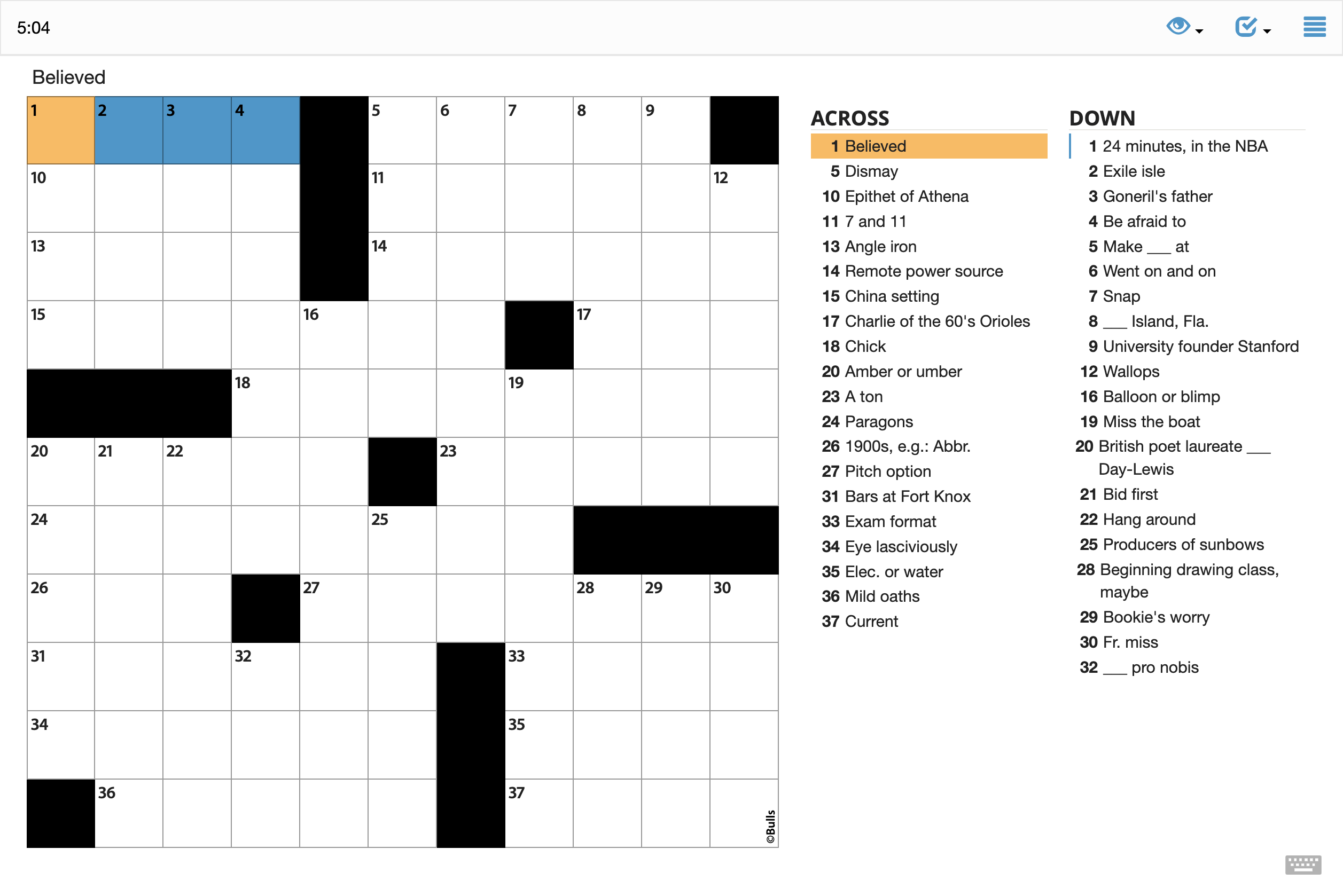 The Daily Crossword