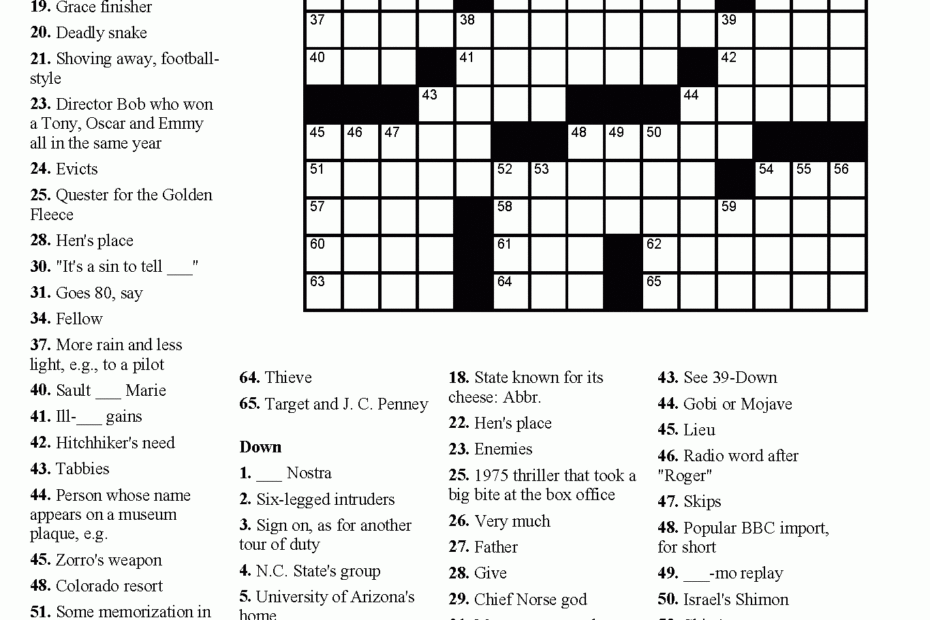 USA Today Printable Crossword Puzzles 2015 Emma Crossword Puzzles