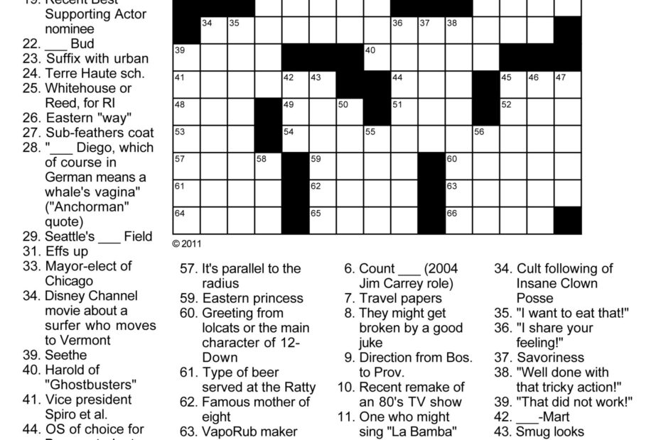 Wa Post Crossword Free Daily Crossword Printable
