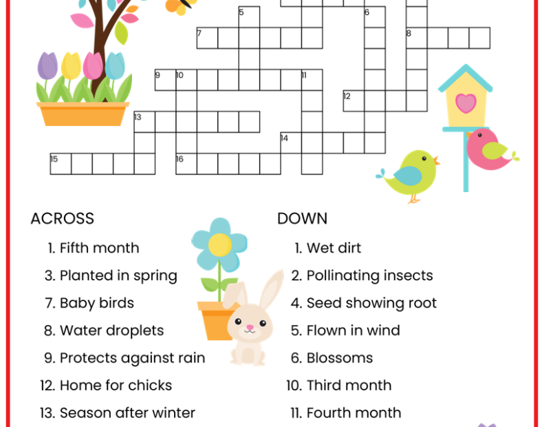 Easy Crosswords Puzzles Free Printable Crosswords
