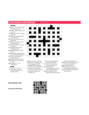 Everyman Crossword Today Printable Pdf Fill Online Printable 