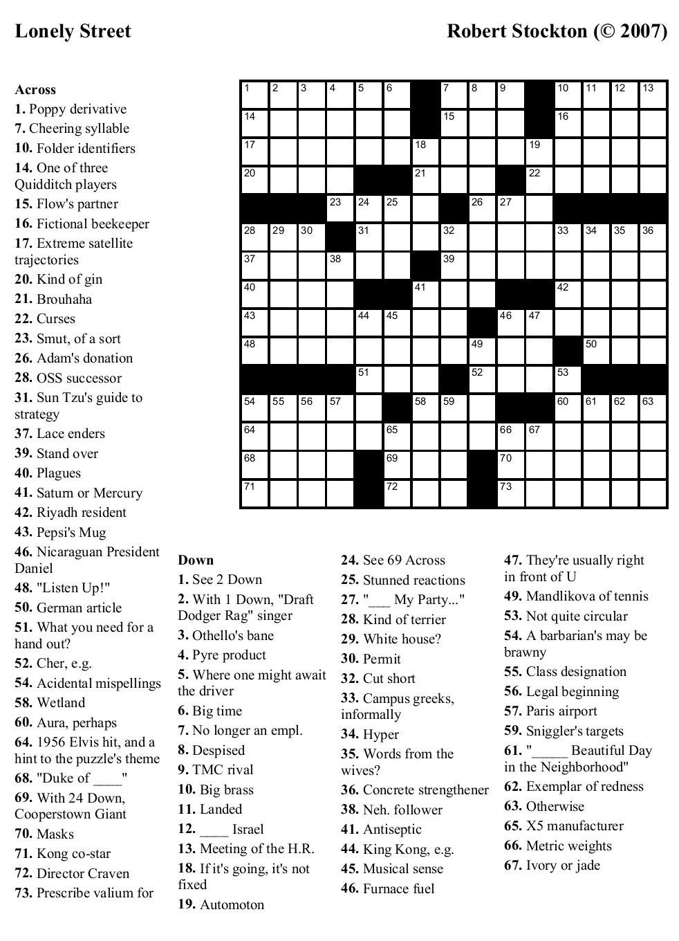 Free Printable Crossword Puzzles Medium Difficulty Emma Crossword Puzzles