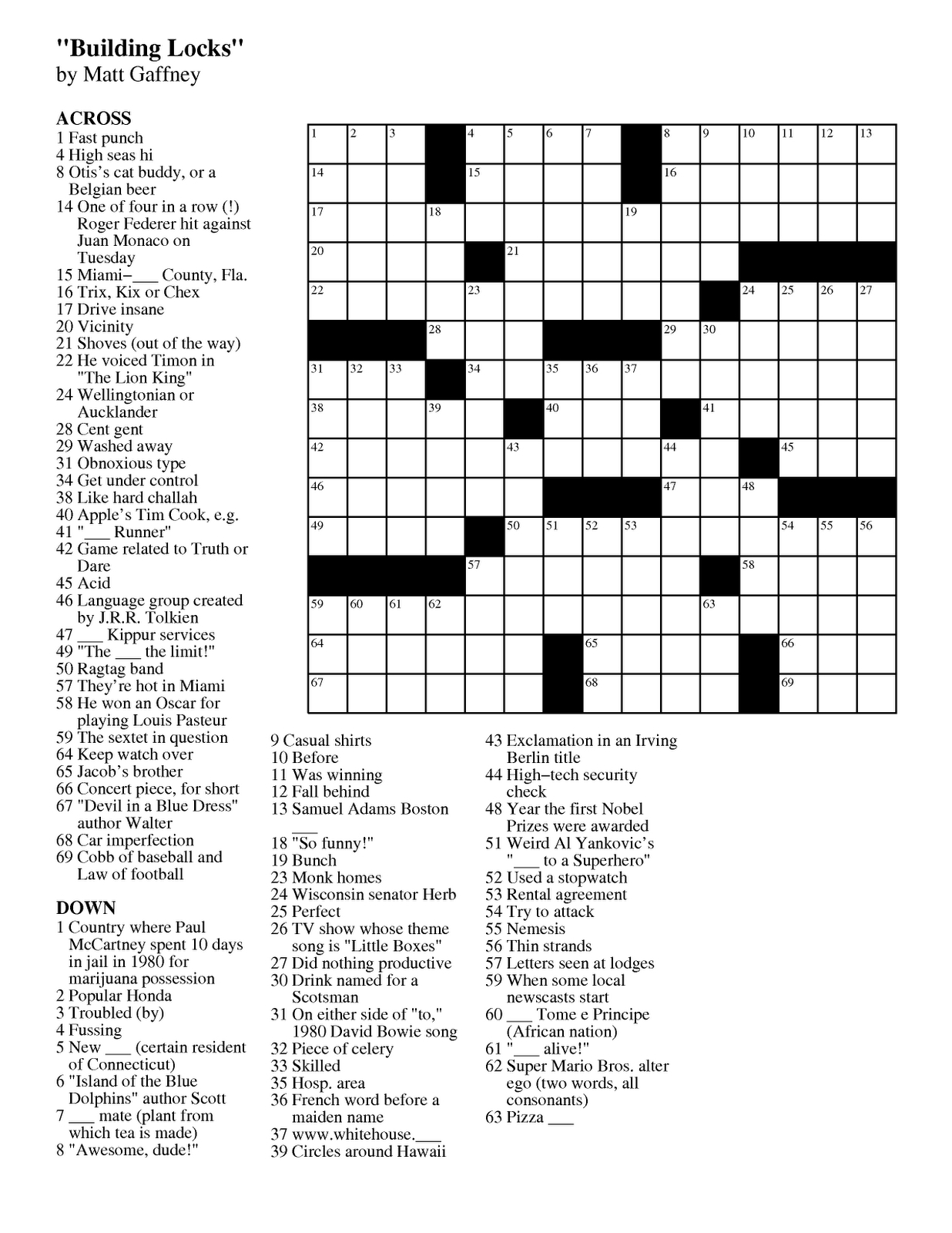 Free Printable Crossword Puzzles Medium Difficulty Pdf Free Daily 