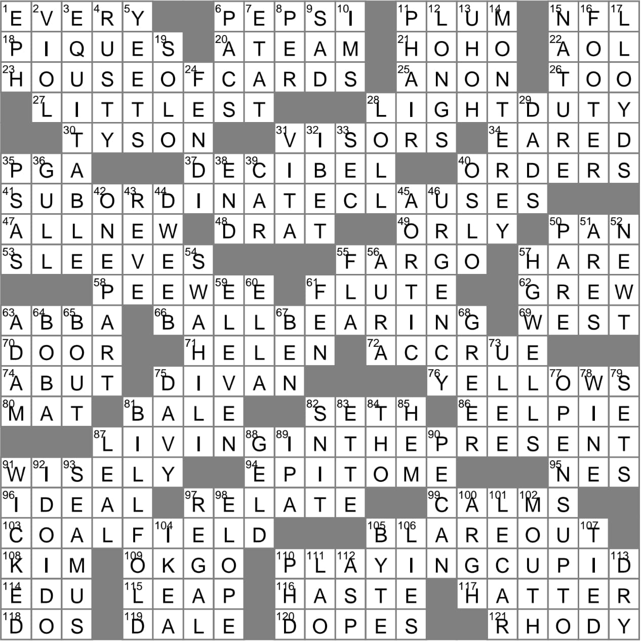 Free Printable LA Times Sunday Crossword Puzzles More Printables 