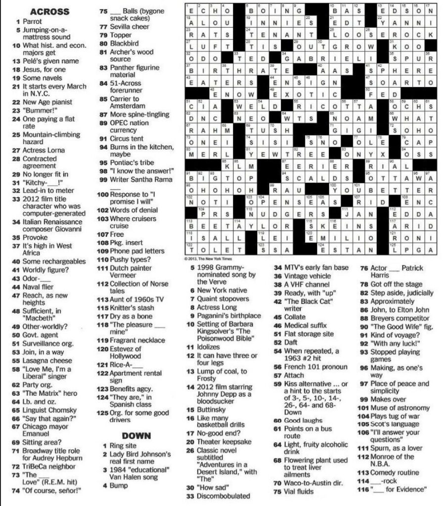 Free Sunday Crossword Printable Get Yours Now Printables For Everyone Free Sunday Crossword Printable Get Yours Now Printables For Everyone