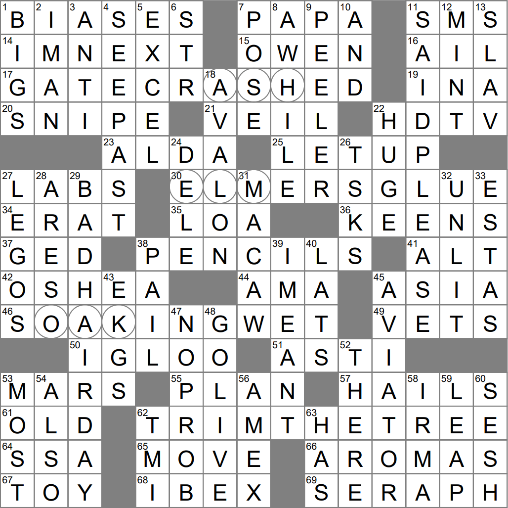 LA Times Crossword 24 Feb 23 Friday LA Times Crossword 24 Feb 23 Friday