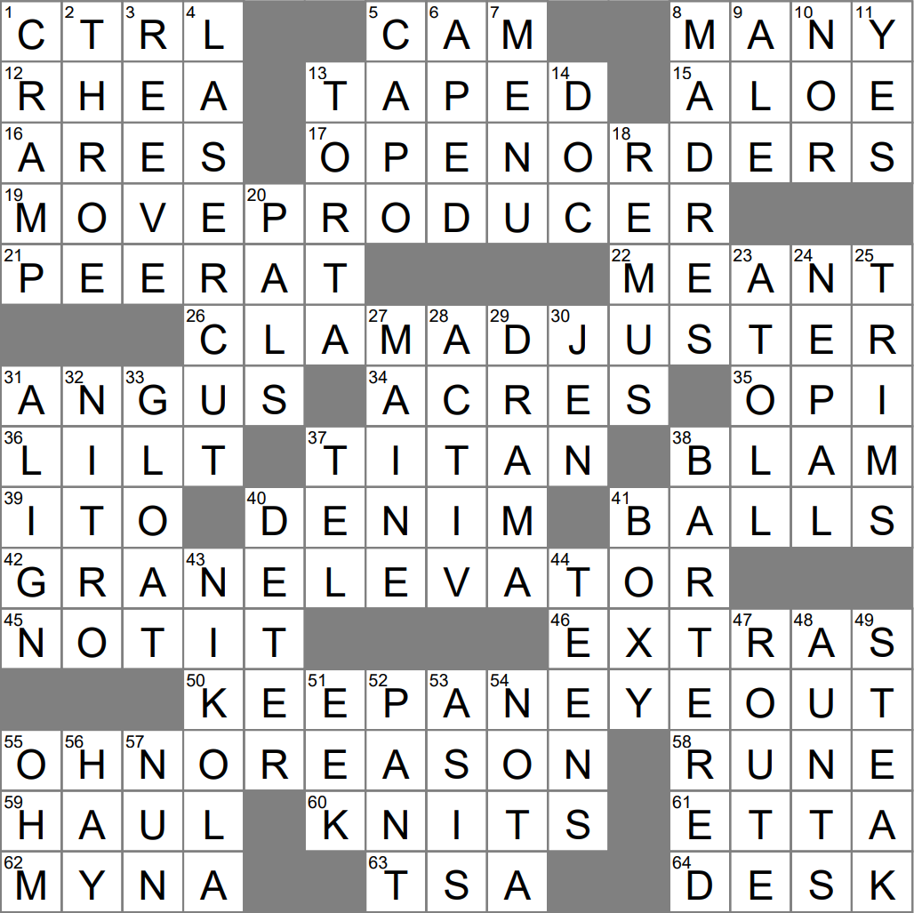 LA Times Crossword 3 Mar 23 Friday