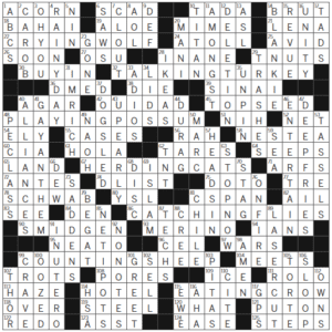 LA Times Crossword Answers Sunday December 17th 2023
