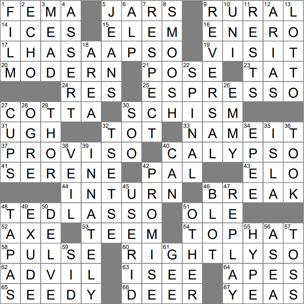 La Times Crossword Printable Gerald Printable