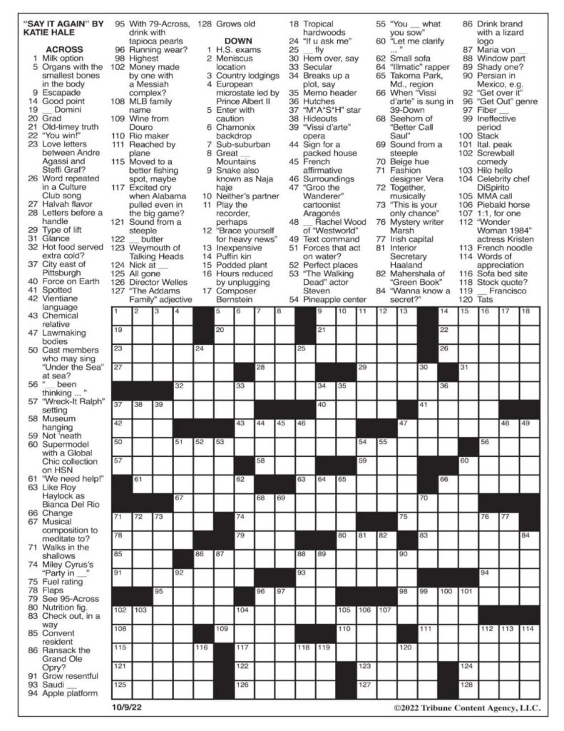 Los Angeles Times Sunday Crossword Printable Printable JD
