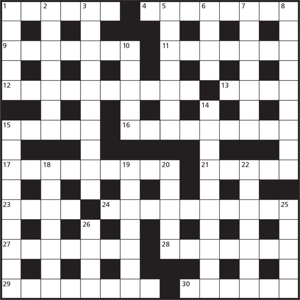 Metro Cryptic Crossword Today Printable Crossword Puzzles