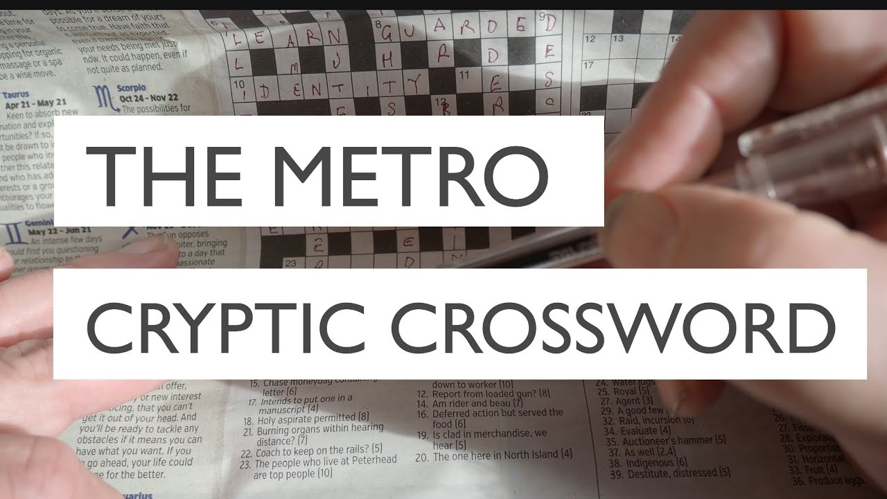 Metro Cryptic Crossword Today Printable Crossword Puzzles