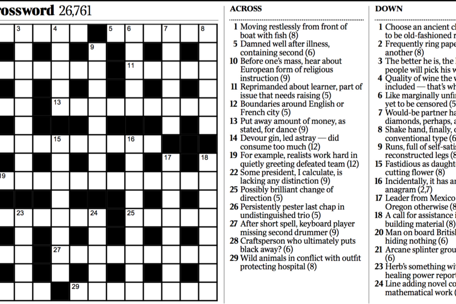 Ny Times Crossword Puzzle Today Free Printable Crosswords