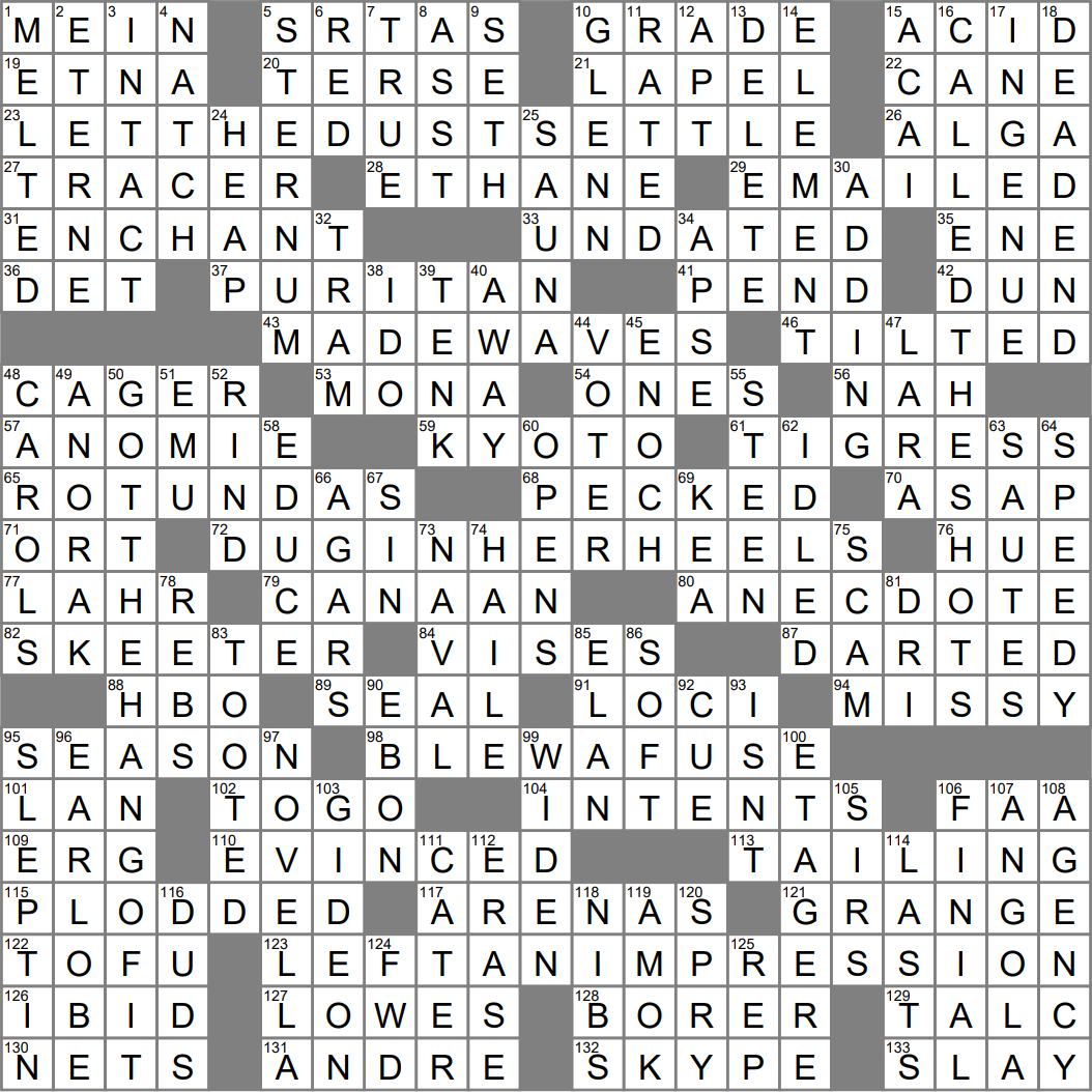 Printable La Times Crossword Puzzle Jace Printable