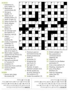 Reader s Digest Crossword Free Printable Crosswords